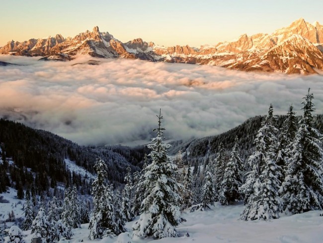 Nebeldecke zwischen Ro&szlig;brand und Bischofsm&uuml;tze